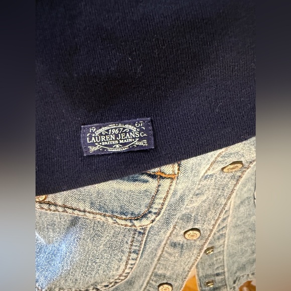 Lauren Ralph Lauren Navy Blue Zipper Cap Sleeve Boat Neck Women's M - Picture 8 of 8